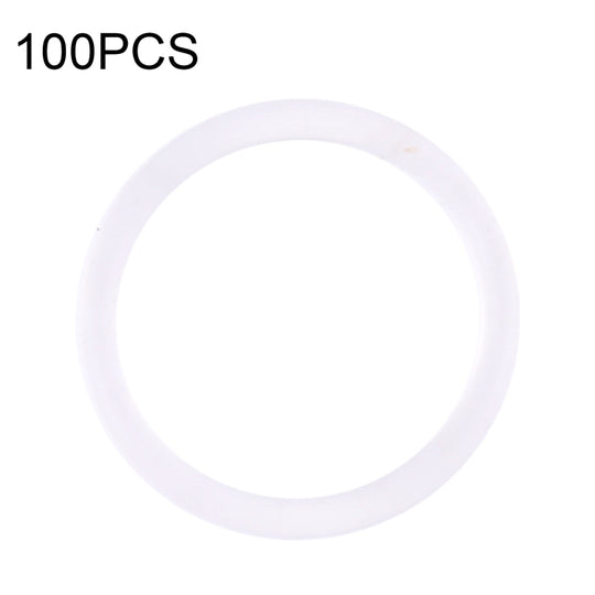 100 PCS Rückkamera Wasserdichte Ringe für iPhone X-12 Pro Max (Weiß)