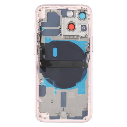 For iPhone 13 mini Battery Back Cover with Side Keys & Card Tray & Power + Volume Flex Cable & Wireless Charging Module(Pink) - Back Cover by buy2fix | Online Shopping UK | buy2fix