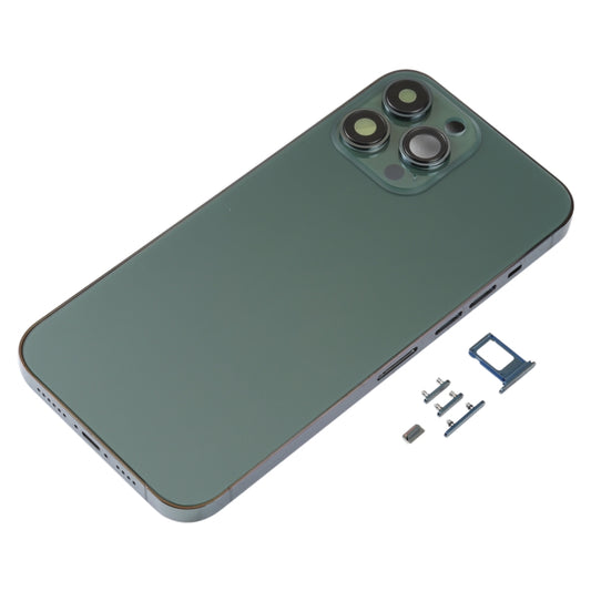 Back Housing Cover with SIM Card Tray & Side  Keys & Camera Lens for iPhone 13 Pro Max(Green) - Back Cover by buy2fix | Online Shopping UK | buy2fix