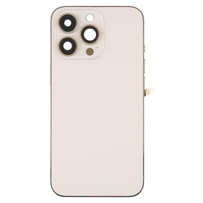 For iPhone 13 Pro Battery Back Cover with Side Keys & Card Tray & Power + Volume Flex Cable & Wireless Charging Module(Gold) - Back Cover by buy2fix | Online Shopping UK | buy2fix