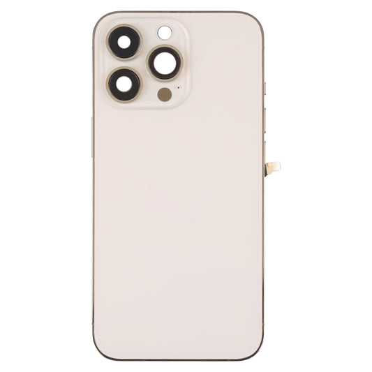 For iPhone 13 Pro Battery Back Cover with Side Keys & Card Tray & Power + Volume Flex Cable & Wireless Charging Module(Gold) - Back Cover by buy2fix | Online Shopping UK | buy2fix