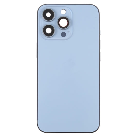 For iPhone 13 Pro Battery Back Cover with Side Keys & Card Tray & Power + Volume Flex Cable & Wireless Charging Module(Blue) - Back Cover by buy2fix | Online Shopping UK | buy2fix