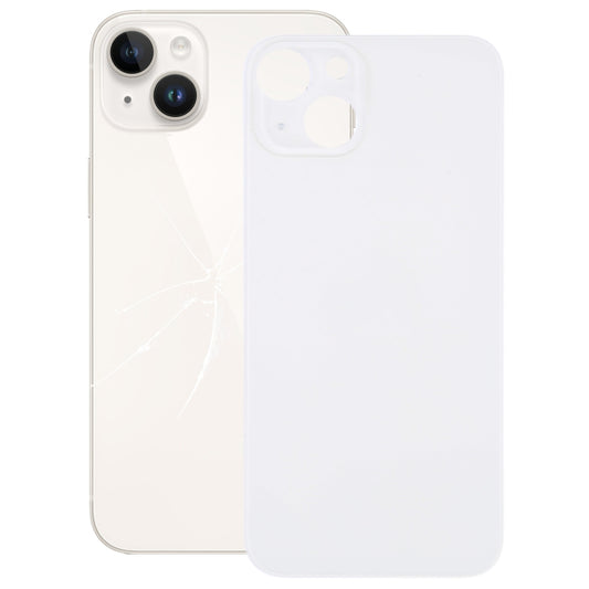 Easy Replacement Big Camera Hole Glass Back Battery Cover for iPhone 14(Silver) - Back Cover by buy2fix | Online Shopping UK | buy2fix