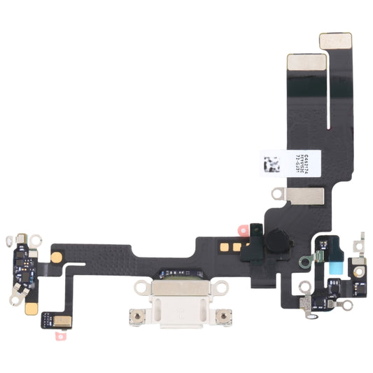 For iPhone 14 Original Charging Port Flex Cable (White) - Flex Cable by buy2fix | Online Shopping UK | buy2fix