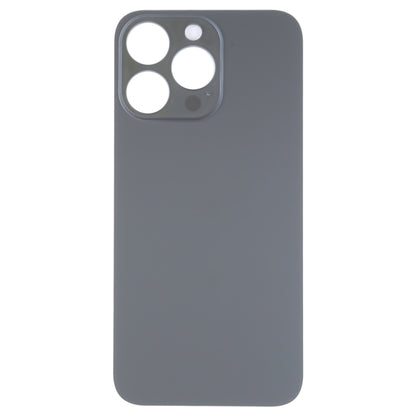 Easy Replacement Big Camera Hole Glass Back Battery Cover for iPhone 14 Pro(Black) - Back Cover by buy2fix | Online Shopping UK | buy2fix