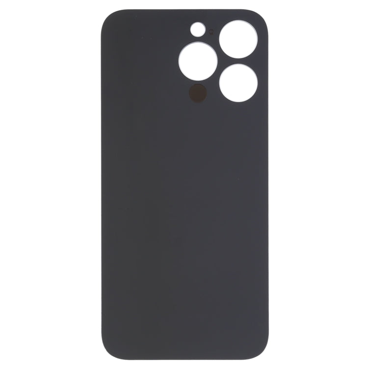 Easy Replacement Big Camera Hole Glass Back Battery Cover for iPhone 14 Pro(Black) - Back Cover by buy2fix | Online Shopping UK | buy2fix