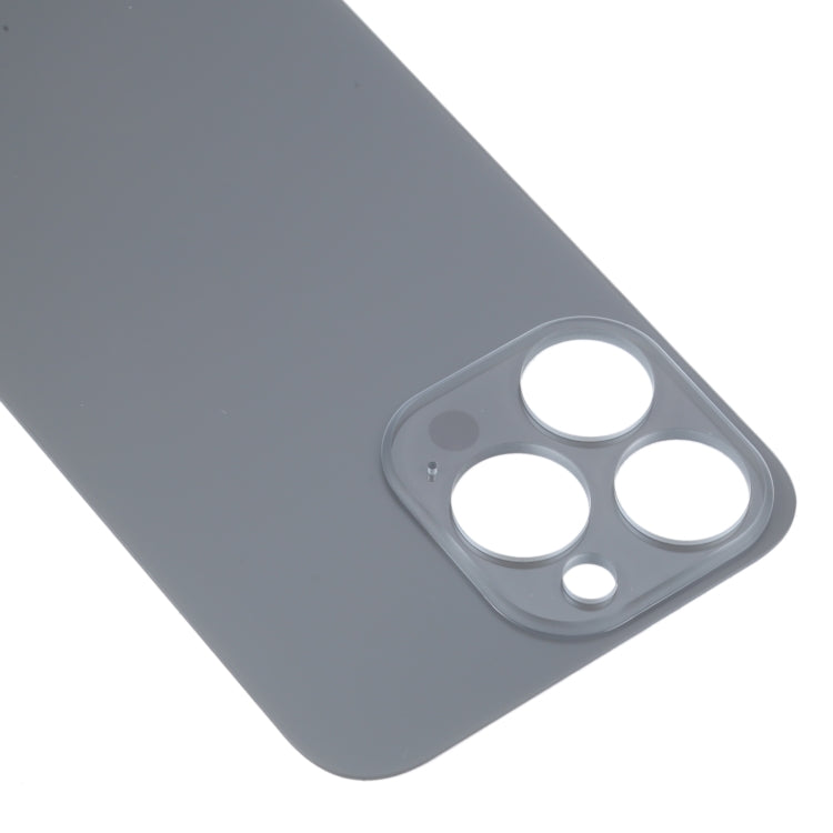 Easy Replacement Big Camera Hole Glass Back Battery Cover for iPhone 14 Pro(Black) - Back Cover by buy2fix | Online Shopping UK | buy2fix
