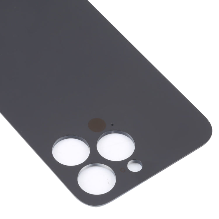 Easy Replacement Big Camera Hole Glass Back Battery Cover for iPhone 14 Pro(Black) - Back Cover by buy2fix | Online Shopping UK | buy2fix