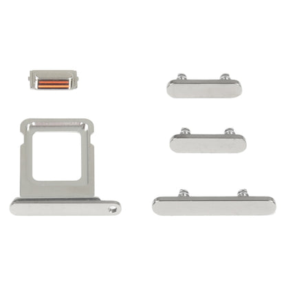 SIM Card Tray + Side Keys for iPhone 14 Pro Max(Silver) by buy2fix