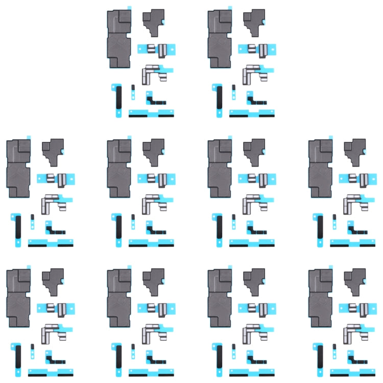 For iPhone 14 Pro Max 10pcs Mainboard Sponge Foam Pads + Heat Sink Graphite Sticker by buy2fix