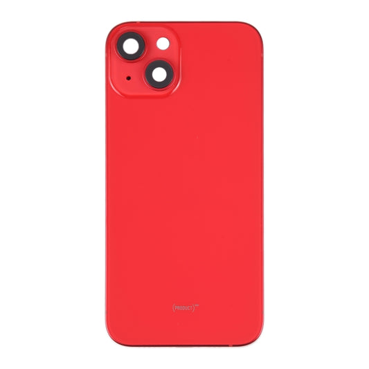 For iPhone 14 Battery Back Cover with Middle Frame / Side Keys(Red) by buy2fix