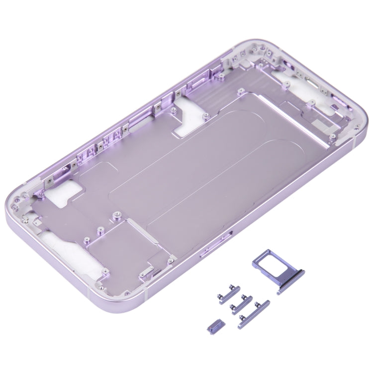 For iPhone 14 Middle Frame with Side Keys (Purple) - Others by buy2fix | Online Shopping UK | buy2fix