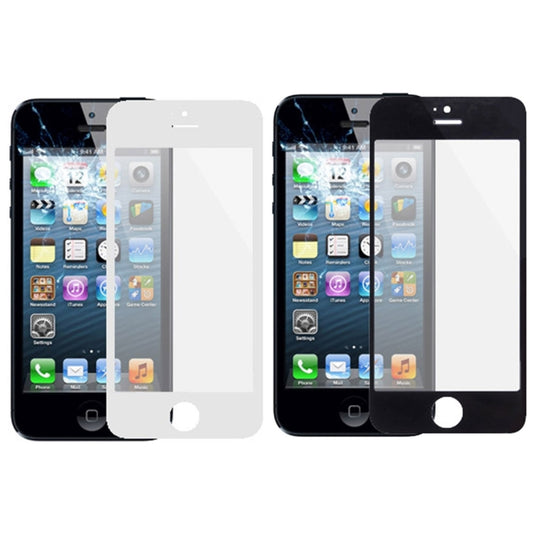 5 PCS Black + 5 PCS White for iPhone 5 & 5S Front Screen Outer Glass Lens - iPhone 5 Parts by buy2fix | Online Shopping UK | buy2fix