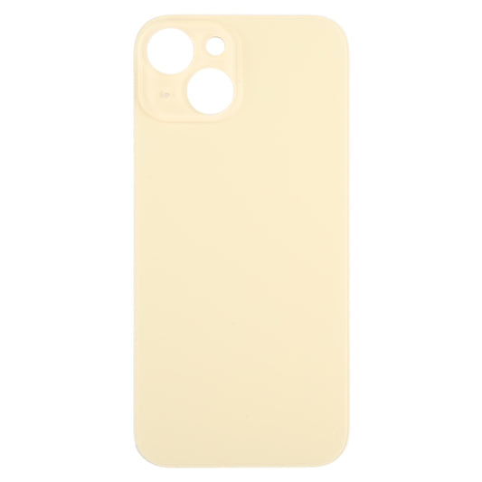 For iPhone 15 Glass Battery Back Cover(Yellow) - Back Cover by buy2fix | Online Shopping UK | buy2fix