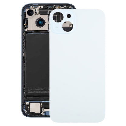 For iPhone 15 Plus Glass Battery Back Cover(Blue) - Back Cover by buy2fix | Online Shopping UK | buy2fix