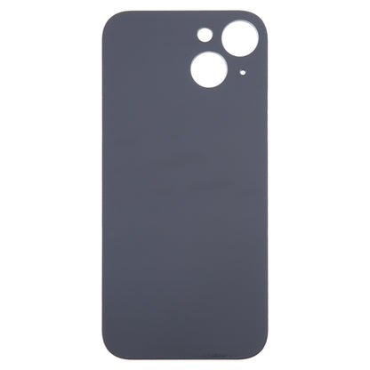For iPhone 15 Easy Replacement Big Camera Hole Glass Back Battery Cover(Black) - Back Cover by buy2fix | Online Shopping UK | buy2fix