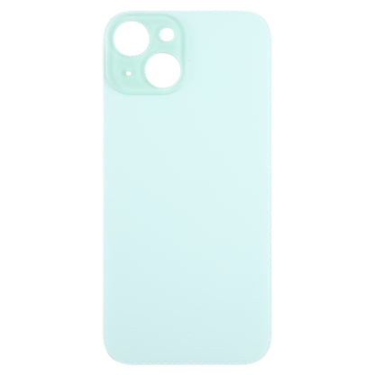 For iPhone 15 Easy Replacement Big Camera Hole Glass Back Battery Cover(Green) - Back Cover by buy2fix | Online Shopping UK | buy2fix