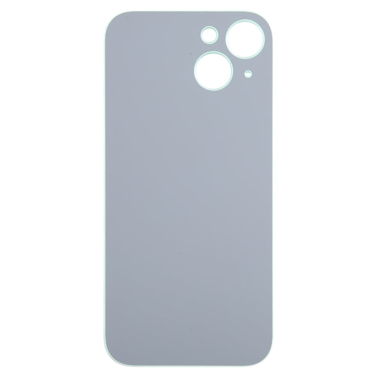 For iPhone 15 Easy Replacement Big Camera Hole Glass Back Battery Cover(Green) - Back Cover by buy2fix | Online Shopping UK | buy2fix