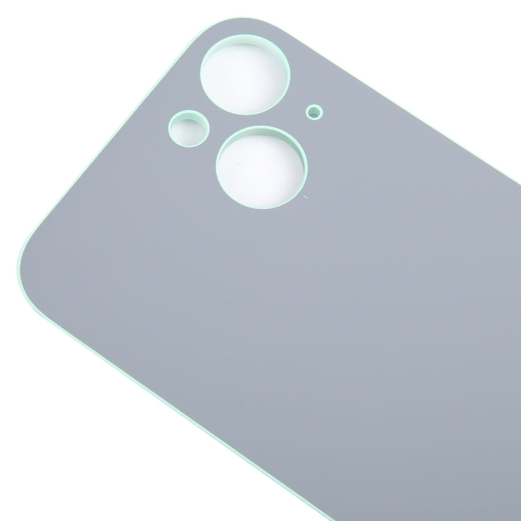 For iPhone 15 Easy Replacement Big Camera Hole Glass Back Battery Cover(Green) - Back Cover by buy2fix | Online Shopping UK | buy2fix