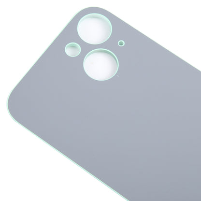 For iPhone 15 Easy Replacement Big Camera Hole Glass Back Battery Cover(Green) - Back Cover by buy2fix | Online Shopping UK | buy2fix