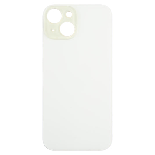 For iPhone 15 Easy Replacement Big Camera Hole Glass Back Battery Cover(Yellow) - Back Cover by buy2fix | Online Shopping UK | buy2fix