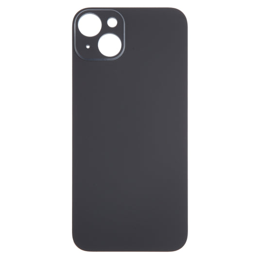 For iPhone 15 Plus Easy Replacement Big Camera Hole Glass Back Battery Cover(Black) - Back Cover by buy2fix | Online Shopping UK | buy2fix