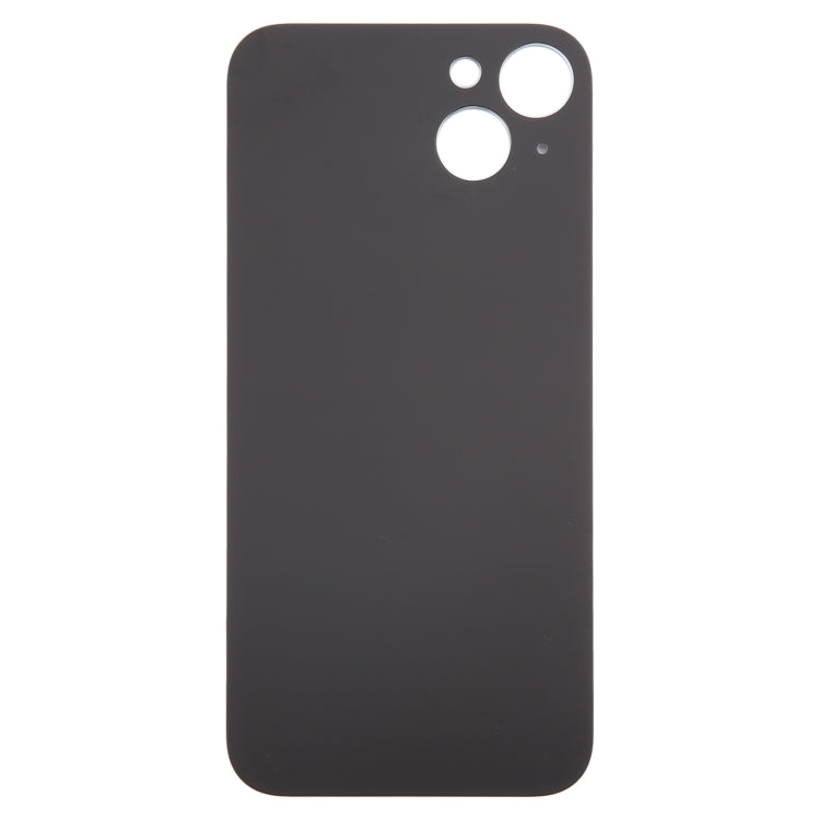 For iPhone 15 Plus Easy Replacement Big Camera Hole Glass Back Battery Cover(Black) - Back Cover by buy2fix | Online Shopping UK | buy2fix
