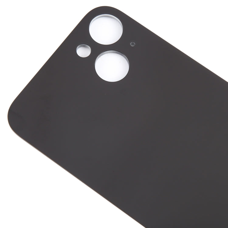 For iPhone 15 Plus Easy Replacement Big Camera Hole Glass Back Battery Cover(Black) - Back Cover by buy2fix | Online Shopping UK | buy2fix