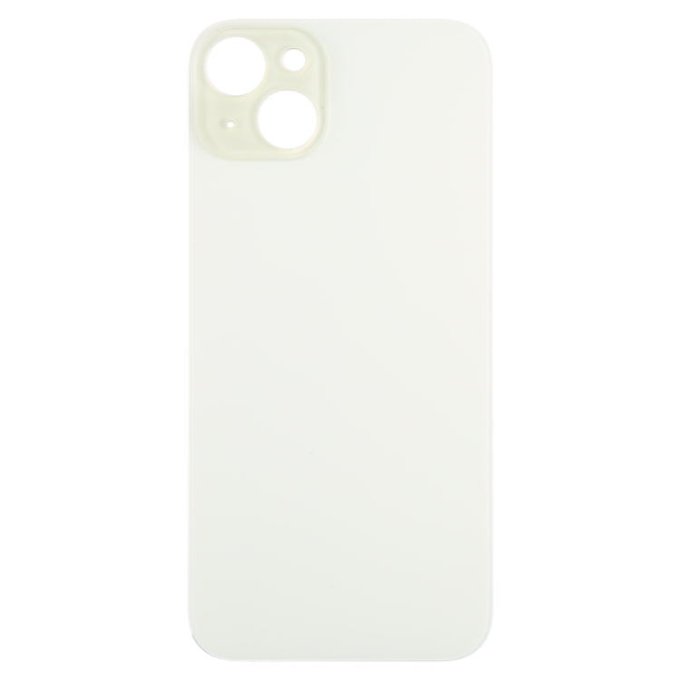 For iPhone 15 Plus Easy Replacement Big Camera Hole Glass Back Battery Cover(Yellow) - Back Cover by buy2fix | Online Shopping UK | buy2fix