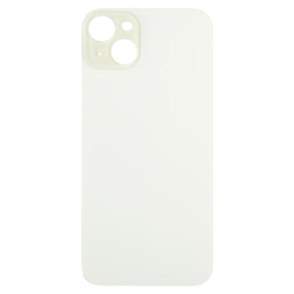 For iPhone 15 Plus Easy Replacement Big Camera Hole Glass Back Battery Cover(Yellow) - Back Cover by buy2fix | Online Shopping UK | buy2fix