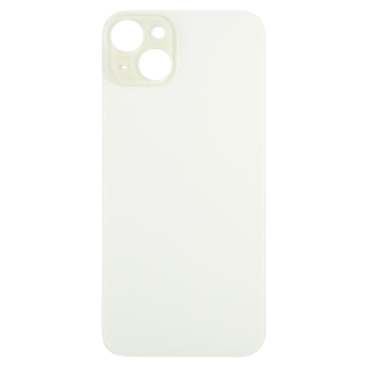 For iPhone 15 Plus Easy Replacement Big Camera Hole Glass Back Battery Cover(Yellow) - Back Cover by buy2fix | Online Shopping UK | buy2fix