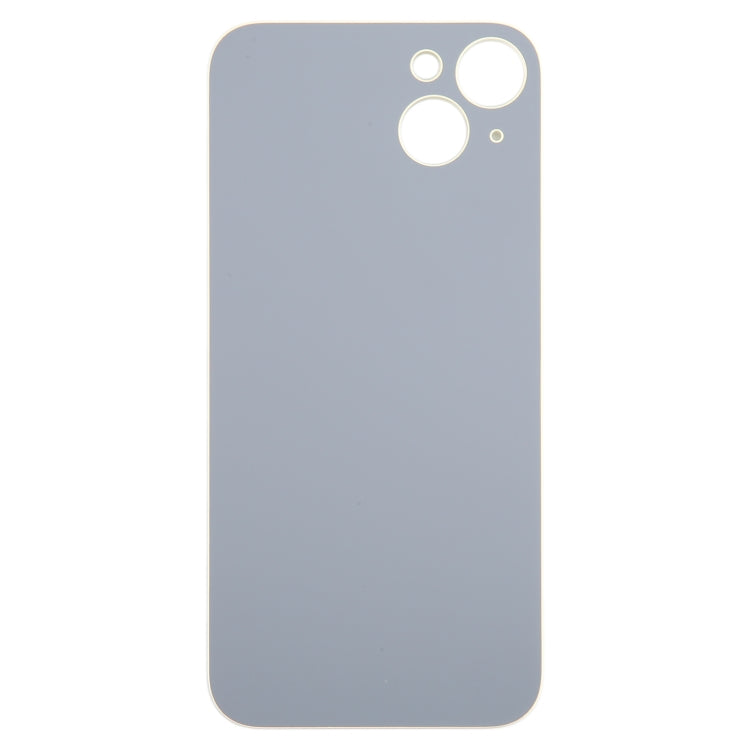 For iPhone 15 Plus Easy Replacement Big Camera Hole Glass Back Battery Cover(Yellow) - Back Cover by buy2fix | Online Shopping UK | buy2fix