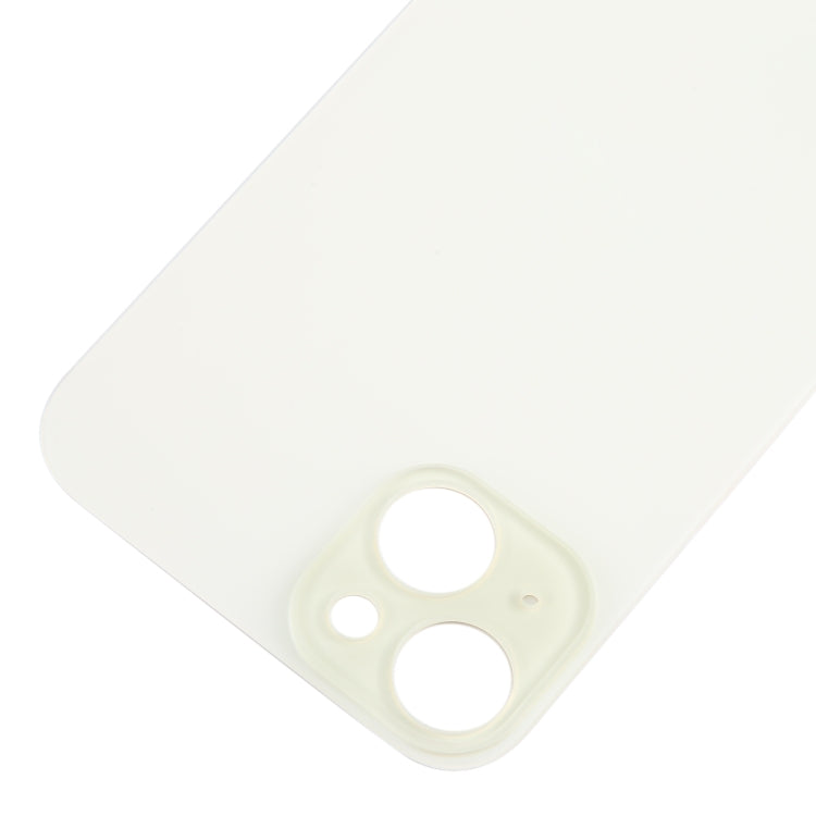 For iPhone 15 Plus Easy Replacement Big Camera Hole Glass Back Battery Cover(Yellow) - Back Cover by buy2fix | Online Shopping UK | buy2fix