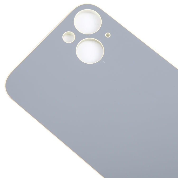 For iPhone 15 Plus Easy Replacement Big Camera Hole Glass Back Battery Cover(Yellow) - Back Cover by buy2fix | Online Shopping UK | buy2fix