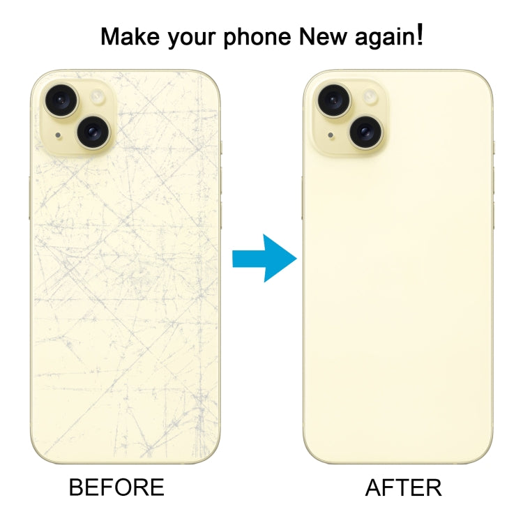 For iPhone 15 Plus Easy Replacement Big Camera Hole Glass Back Battery Cover(Yellow) - Back Cover by buy2fix | Online Shopping UK | buy2fix