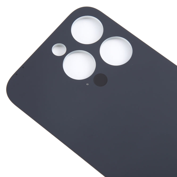 For iPhone 15 Pro Easy Replacement Big Camera Hole Glass Back Battery Cover(Titanium) - Back Cover by buy2fix | Online Shopping UK | buy2fix