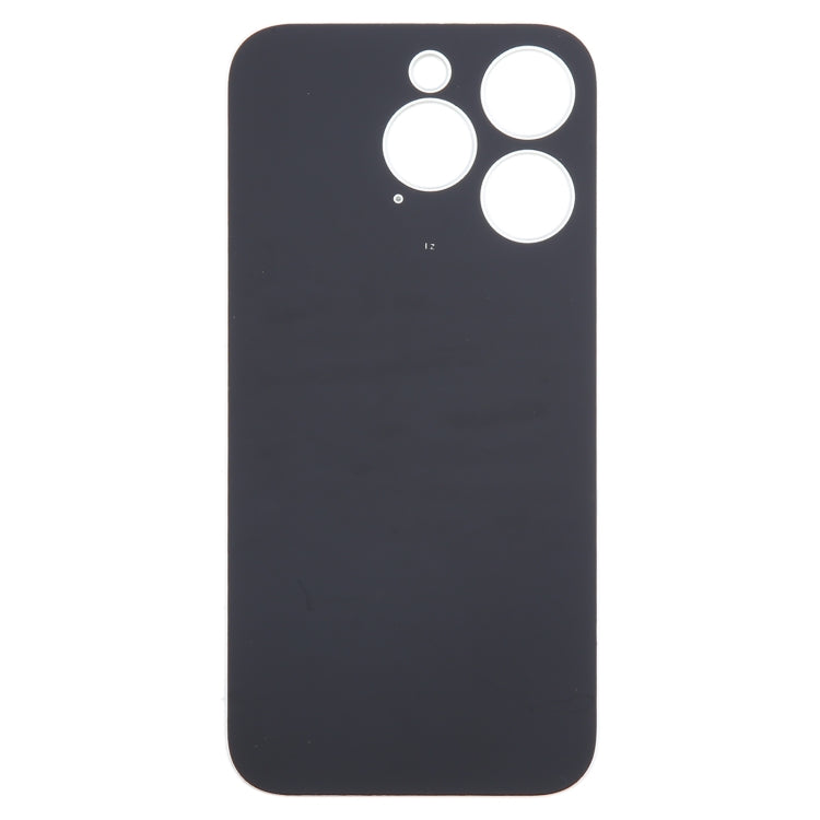 For iPhone 15 Pro Easy Replacement Big Camera Hole Glass Back Battery Cover(White) - Back Cover by buy2fix | Online Shopping UK | buy2fix