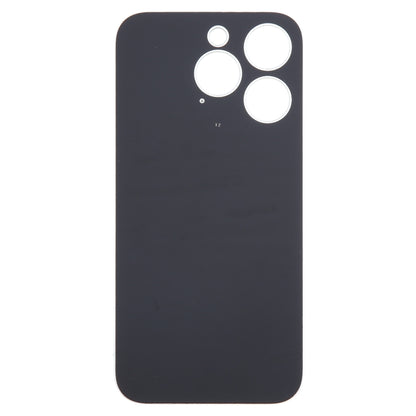 For iPhone 15 Pro Easy Replacement Big Camera Hole Glass Back Battery Cover(White) - Back Cover by buy2fix | Online Shopping UK | buy2fix