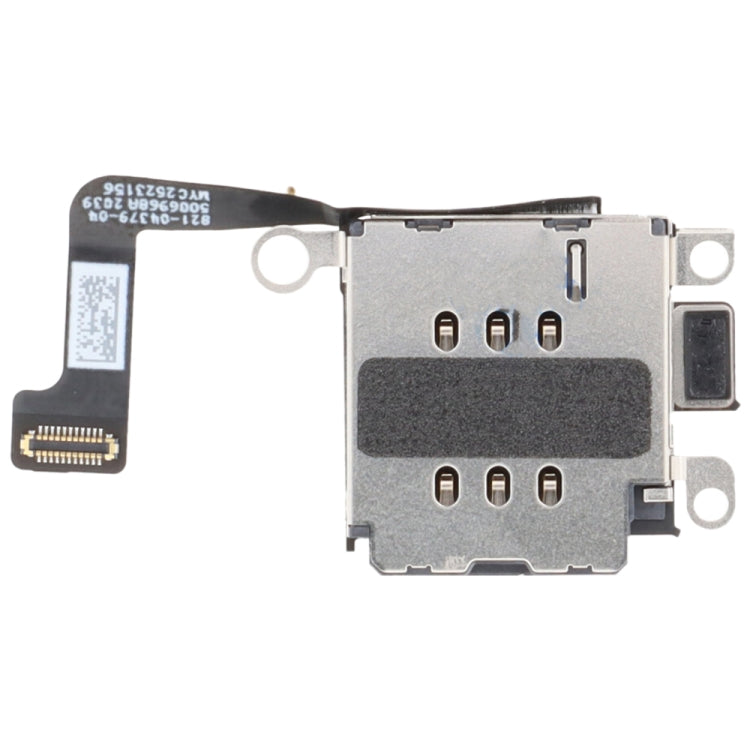 For iPhone 15 Plus Single SIM Card Holder Socket with Flex Cable - Flex Cable by buy2fix | Online Shopping UK | buy2fix