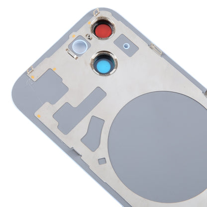 For iPhone 15 Plus Glass Battery Back Cover with Camera Lens Cover(Blue) - Back Cover by buy2fix | Online Shopping UK | buy2fix
