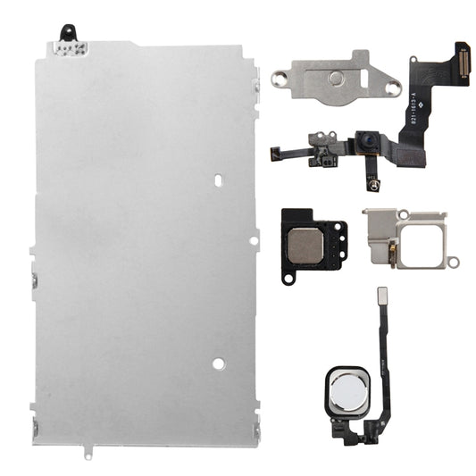 6 in 1 for iPhone 5s LCD Repair Accessories Part Set(White) - iPhone 5 Parts by buy2fix | Online Shopping UK | buy2fix