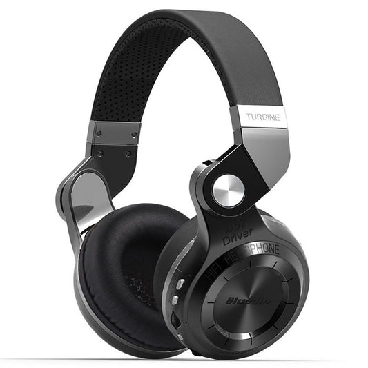Bluedio T2+ Turbine Wireless Bluetooth 4.1 Stereo Headphones Headset with Mic & Micro SD Card Slot & FM Radio, For iPhone, Samsung, Huawei, Xiaomi, HTC and Other Smartphones, All Audio Devices(Black) - Headset & Headphone by Bluedio | Online Shopping UK | buy2fix