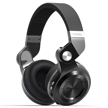 Bluedio T2+ Turbine Wireless Bluetooth 4.1 Stereo Headphones Headset with Mic & Micro SD Card Slot & FM Radio, For iPhone, Samsung, Huawei, Xiaomi, HTC and Other Smartphones, All Audio Devices(Black) - Headset & Headphone by Bluedio | Online Shopping UK | buy2fix