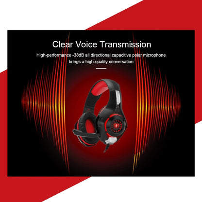 Beexcellent GM-1 Stereo Bass Gaming Wired Headphone with Microphone & LED Light, For PS4, Smartphone, Tablet, PC, Notebook(Blue) by buy2fix