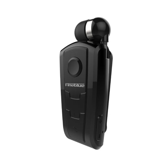 Fineblue F910 CSR4.1 Retractable Cable Caller Vibration Reminder Anti-theft Bluetooth Headset(Black) by Fineblue