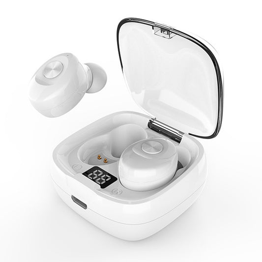 XG-8 TWS Digital Display Touch Bluetooth Earphone with Magnetic Charging Box(White) by buy2fix