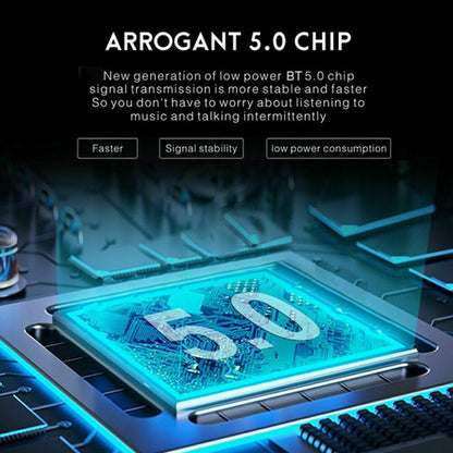 F680 Bluetooth 5.0 Fast Charging Wireless Business Sports Bluetooth Earphone (Pink) by buy2fix