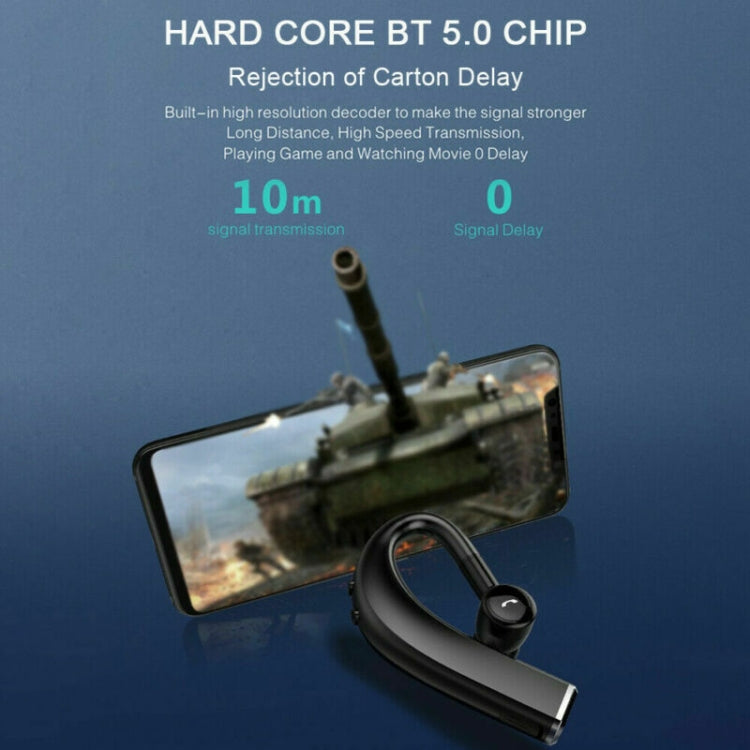 F680 Bluetooth 5.0 Fast Charging Wireless Business Sports Bluetooth Earphone (Pink) by buy2fix