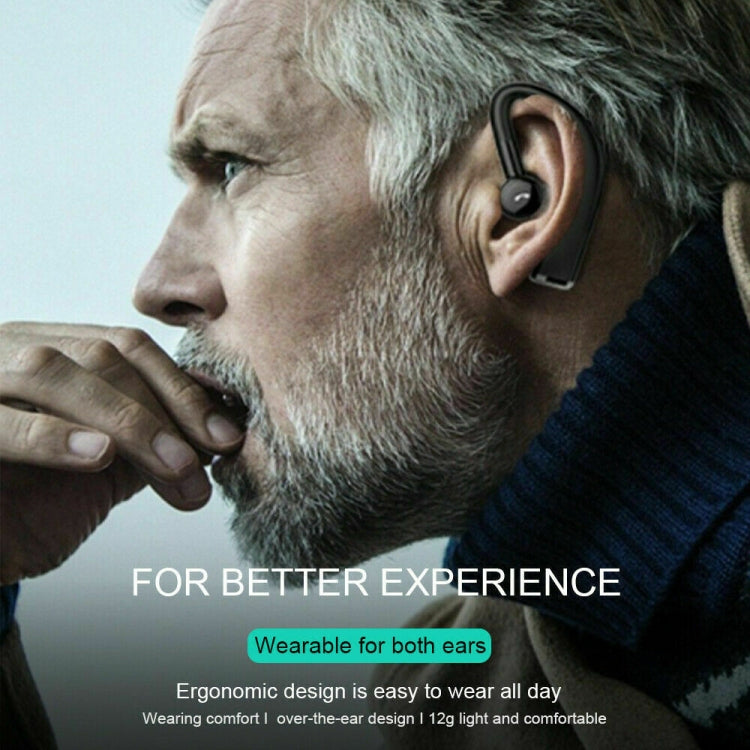 F680 Bluetooth 5.0 Fast Charging Wireless Business Sports Bluetooth Earphone (Pink) by buy2fix