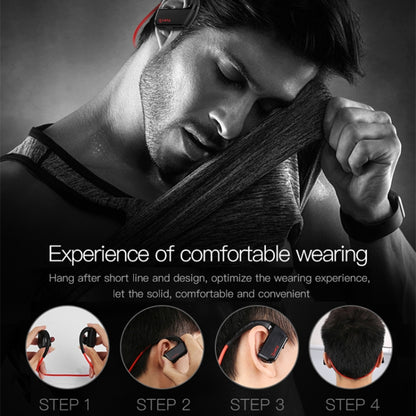 J2 Bluetooth 4.2 Binaural Hanging Type Wireless Sports Bluetooth Earphone, Built-in Memory (Red) by buy2fix